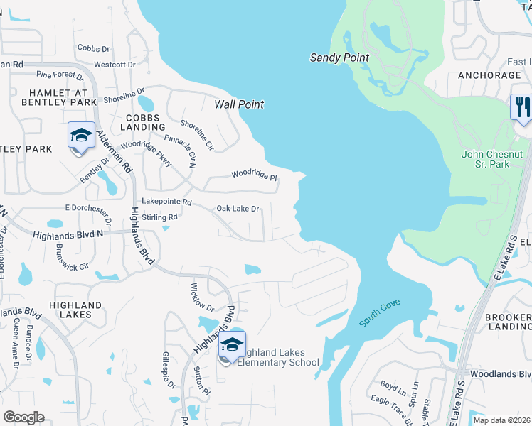 map of restaurants, bars, coffee shops, grocery stores, and more near 3569 Oak Lake Drive in Palm Harbor