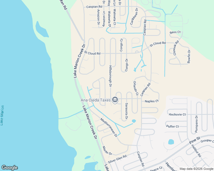 map of restaurants, bars, coffee shops, grocery stores, and more near 1417 Kissimmee Court in Kissimmee