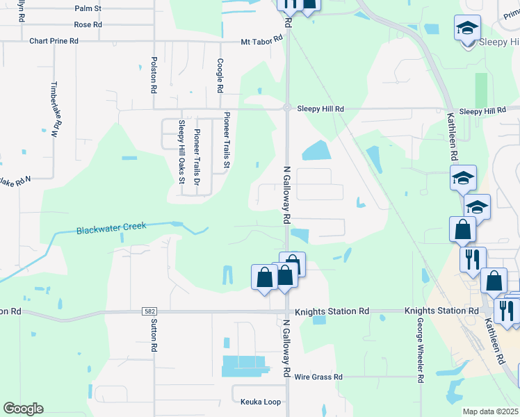 map of restaurants, bars, coffee shops, grocery stores, and more near 3158 Galloway Oaks Drive in Lakeland