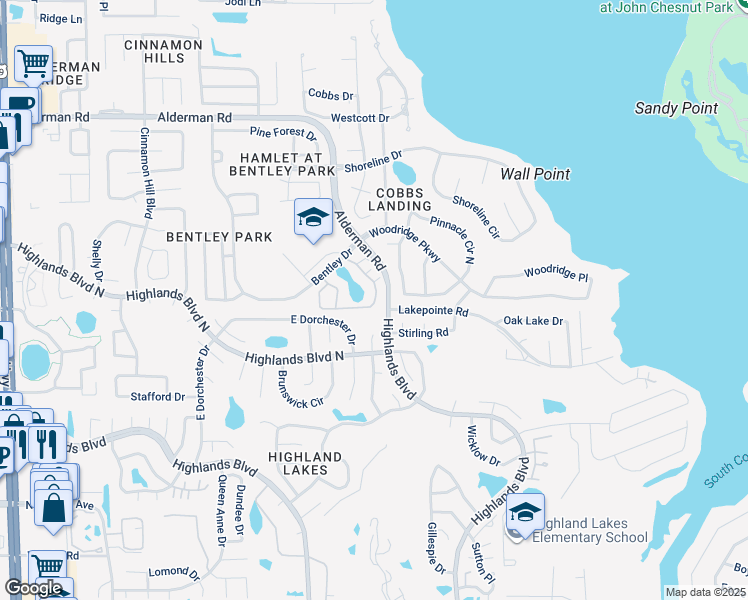 map of restaurants, bars, coffee shops, grocery stores, and more near 3262 Haviland Court in Palm Harbor