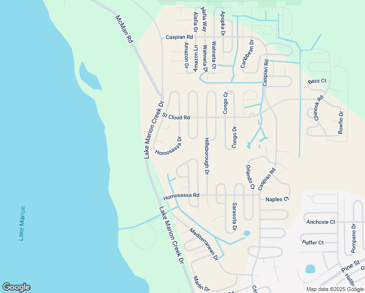 map of restaurants, bars, coffee shops, grocery stores, and more near 1435 Kissimmee Drive in Poinciana