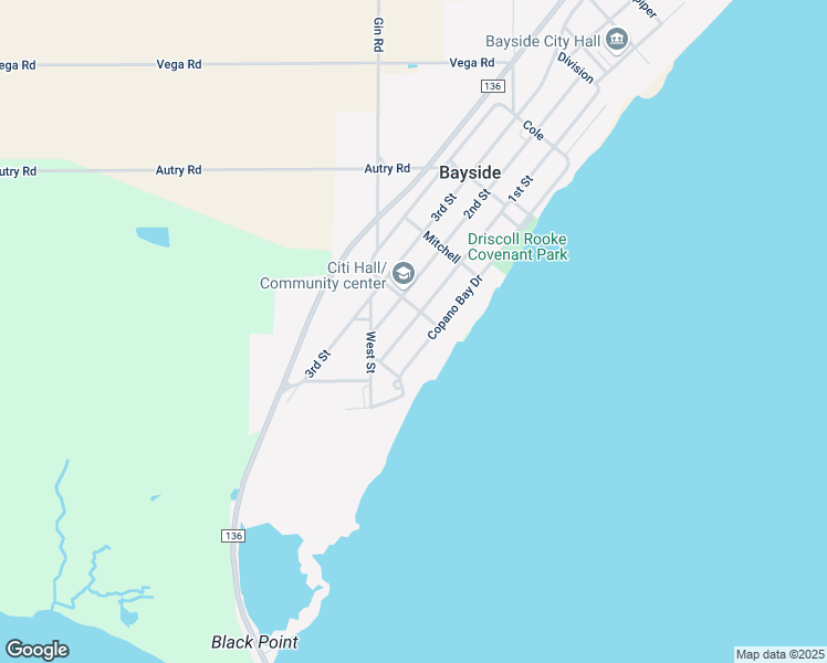 map of restaurants, bars, coffee shops, grocery stores, and more near 330 1st Street in Refugio
