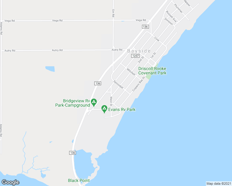 map of restaurants, bars, coffee shops, grocery stores, and more near 312 2nd Street in Bayside