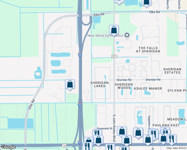 map of restaurants, bars, coffee shops, grocery stores, and more near 1683 Sorento Circle in Melbourne