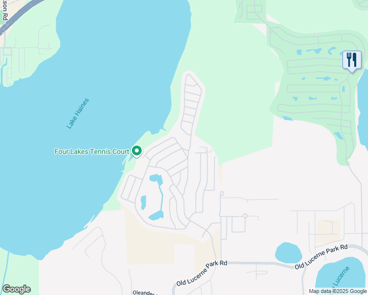 map of restaurants, bars, coffee shops, grocery stores, and more near 2026 Wentworth Place in Winter Haven
