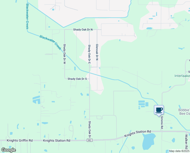 map of restaurants, bars, coffee shops, grocery stores, and more near 3814 Glenoak Drive North in Lakeland