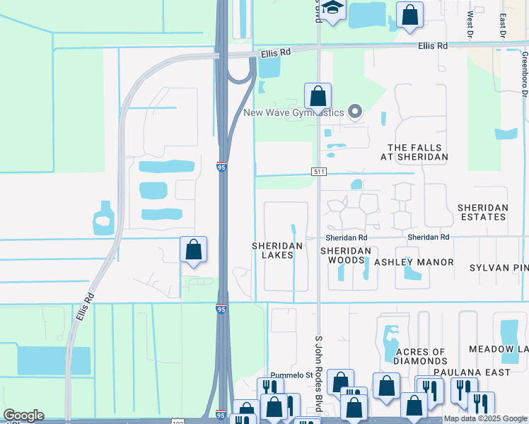map of restaurants, bars, coffee shops, grocery stores, and more near 1812 Sorento Circle in West Melbourne