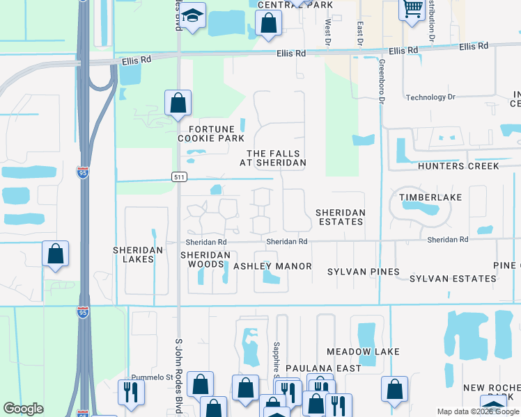 map of restaurants, bars, coffee shops, grocery stores, and more near 797 Greenwood Manor Circle in Melbourne