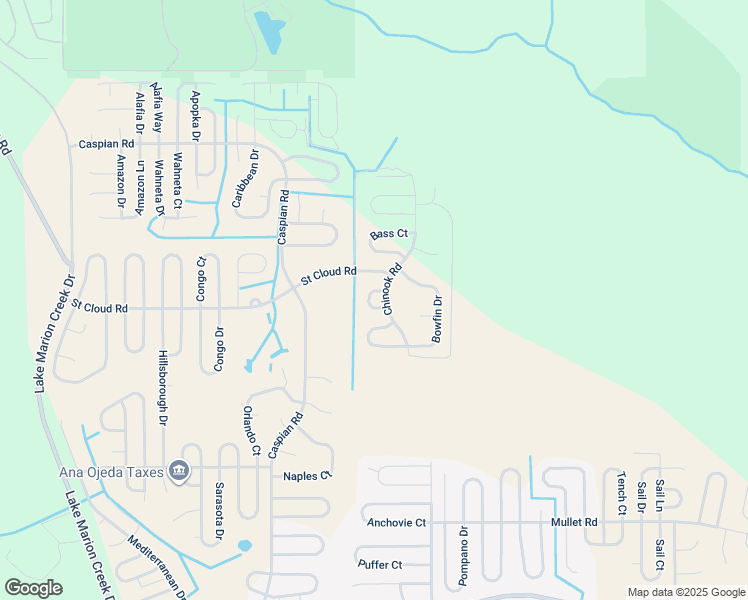 map of restaurants, bars, coffee shops, grocery stores, and more near 330 Bream Circle in Poinciana