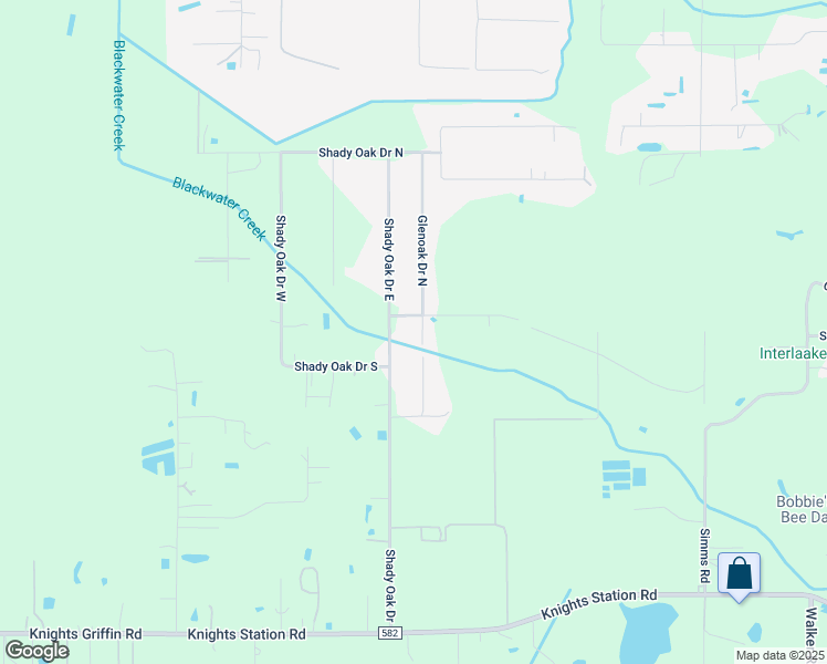 map of restaurants, bars, coffee shops, grocery stores, and more near 3814 Glenoak Drive North in Lakeland