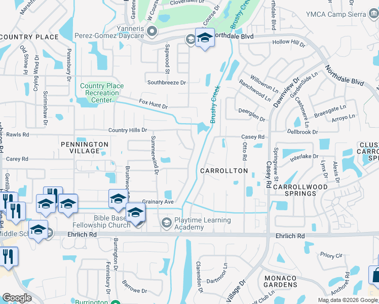 map of restaurants, bars, coffee shops, grocery stores, and more near in Greater Northdale