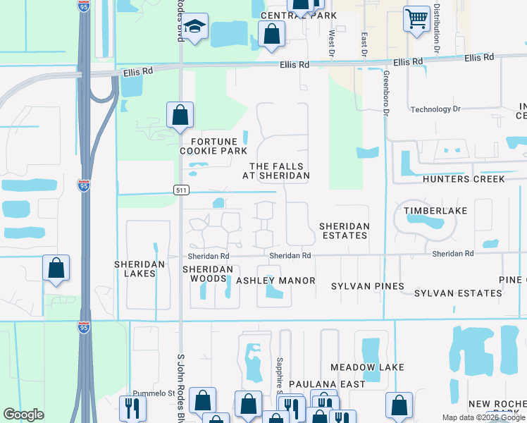 map of restaurants, bars, coffee shops, grocery stores, and more near 797 Greenwood Manor Circle in Melbourne