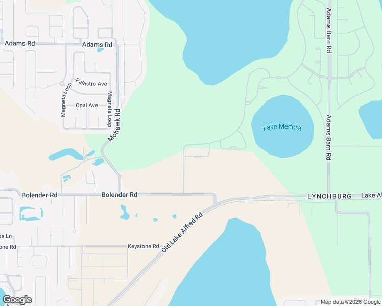 map of restaurants, bars, coffee shops, grocery stores, and more near 345 Adams View Lane in Auburndale