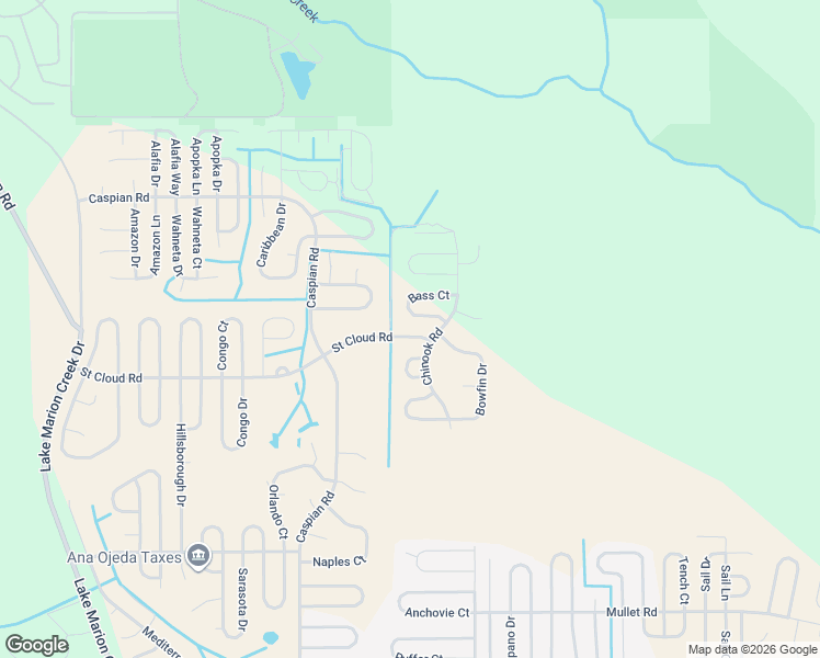 map of restaurants, bars, coffee shops, grocery stores, and more near 319 Saint Cloud Road in Poinciana
