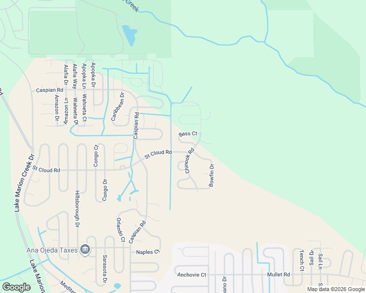 map of restaurants, bars, coffee shops, grocery stores, and more near 319 Saint Cloud Road in Poinciana