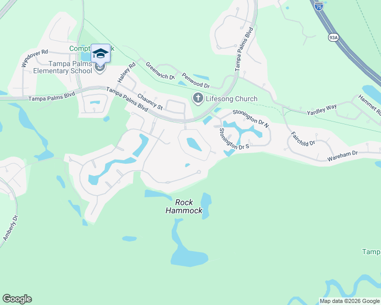 map of restaurants, bars, coffee shops, grocery stores, and more near 6417 Renwick Circle in Tampa