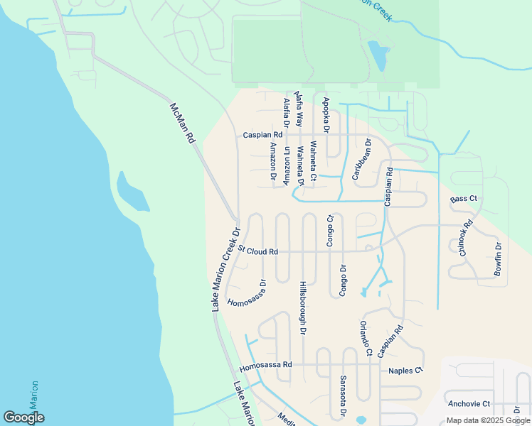 map of restaurants, bars, coffee shops, grocery stores, and more near 1334 Homosassa Court in Poinciana