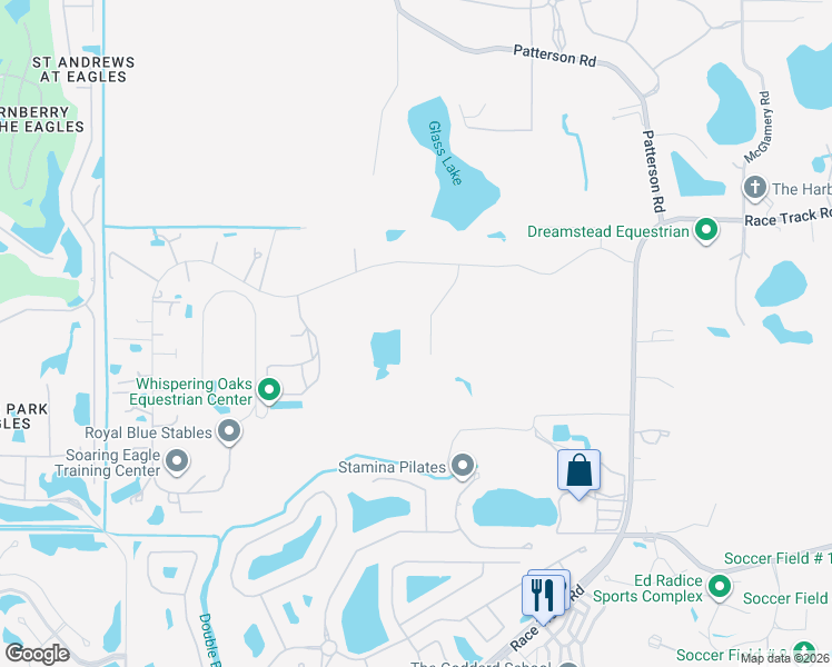 map of restaurants, bars, coffee shops, grocery stores, and more near 15508 Furlong Circle in Odessa