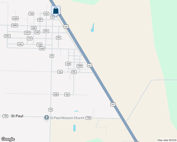 map of restaurants, bars, coffee shops, grocery stores, and more near 14293 County Road 756 in Sinton