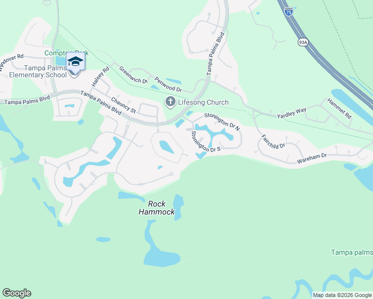 map of restaurants, bars, coffee shops, grocery stores, and more near 6441 Renwick Circle in Tampa