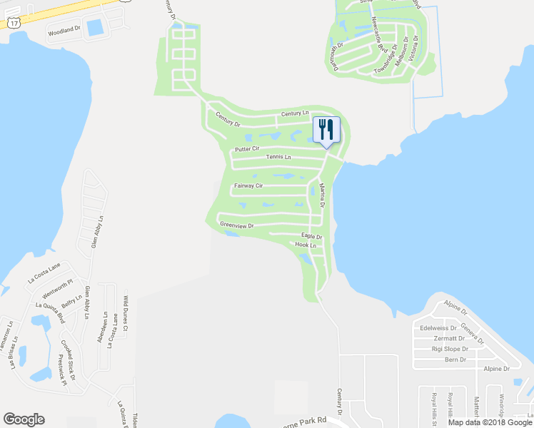 map of restaurants, bars, coffee shops, grocery stores, and more near 110 Greenview Drive in Winter Haven