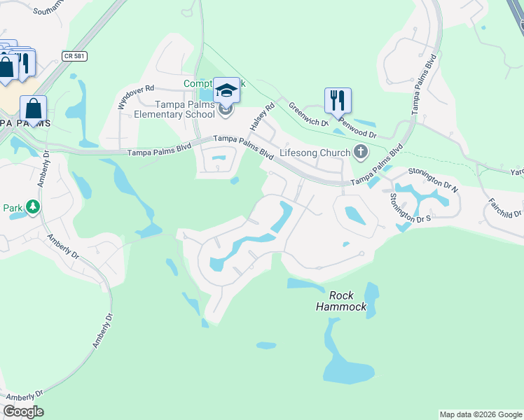 map of restaurants, bars, coffee shops, grocery stores, and more near 6363 West Maclaurin Drive in Tampa