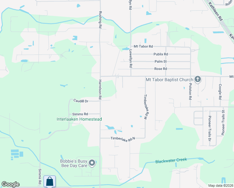 map of restaurants, bars, coffee shops, grocery stores, and more near 3826 Chart Prine Road in Lakeland