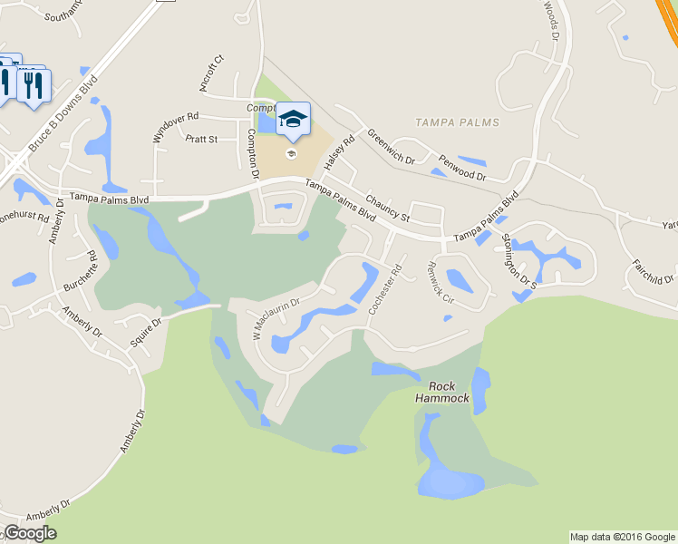 map of restaurants, bars, coffee shops, grocery stores, and more near 6363 West Maclaurin Drive in Tampa