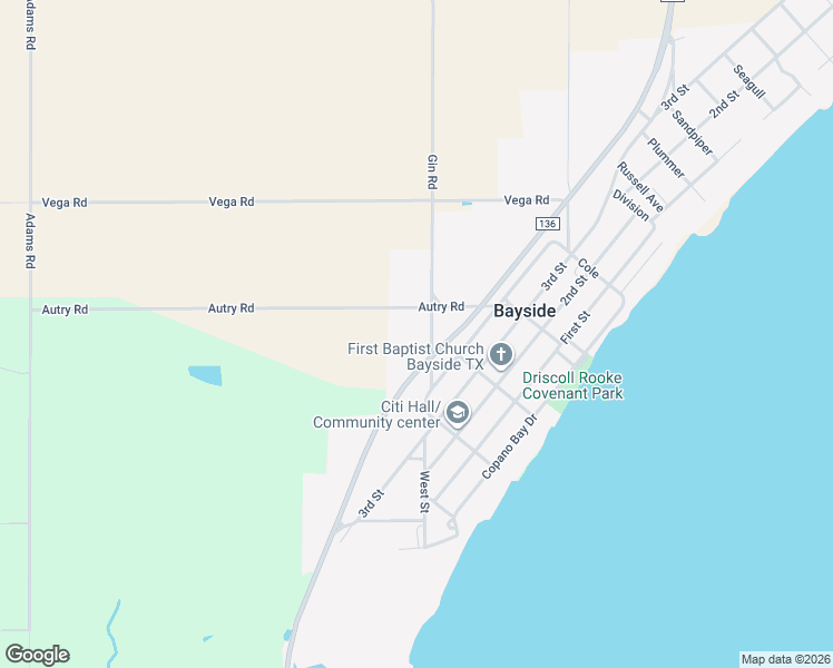 map of restaurants, bars, coffee shops, grocery stores, and more near in Bayside