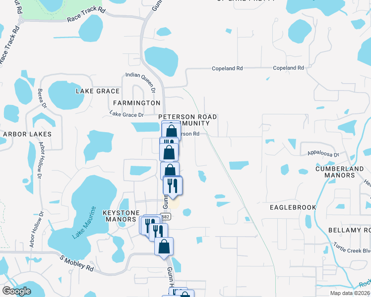 map of restaurants, bars, coffee shops, grocery stores, and more near 8810 Charlie Walker Drive in Odessa
