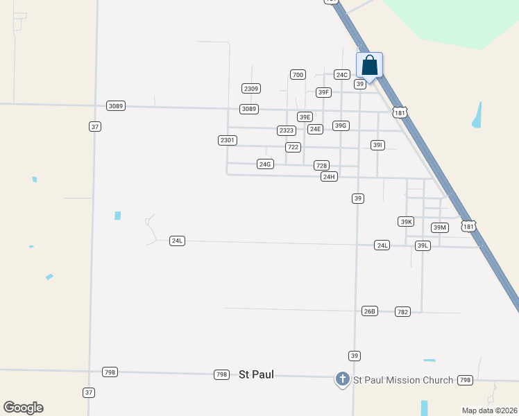 map of restaurants, bars, coffee shops, grocery stores, and more near 14646 County Road 756 in Sinton