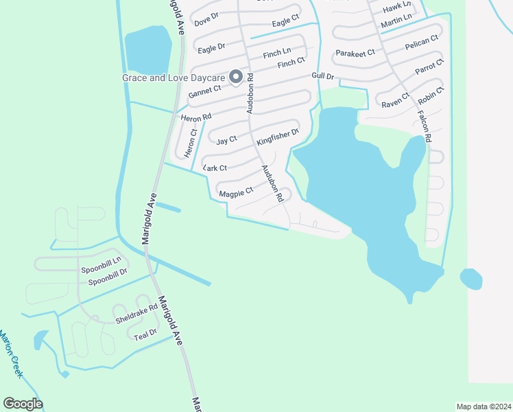 map of restaurants, bars, coffee shops, grocery stores, and more near 414 Mallard Lane in Kissimmee