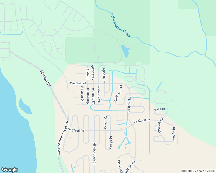 map of restaurants, bars, coffee shops, grocery stores, and more near 1202 Atlantic Court in Poinciana