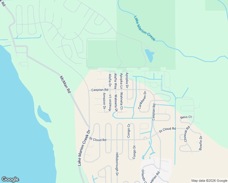 map of restaurants, bars, coffee shops, grocery stores, and more near 1201 Alafia Way in Poinciana