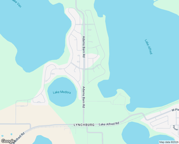 map of restaurants, bars, coffee shops, grocery stores, and more near 135 Blazing Star Avenue in Lake Alfred