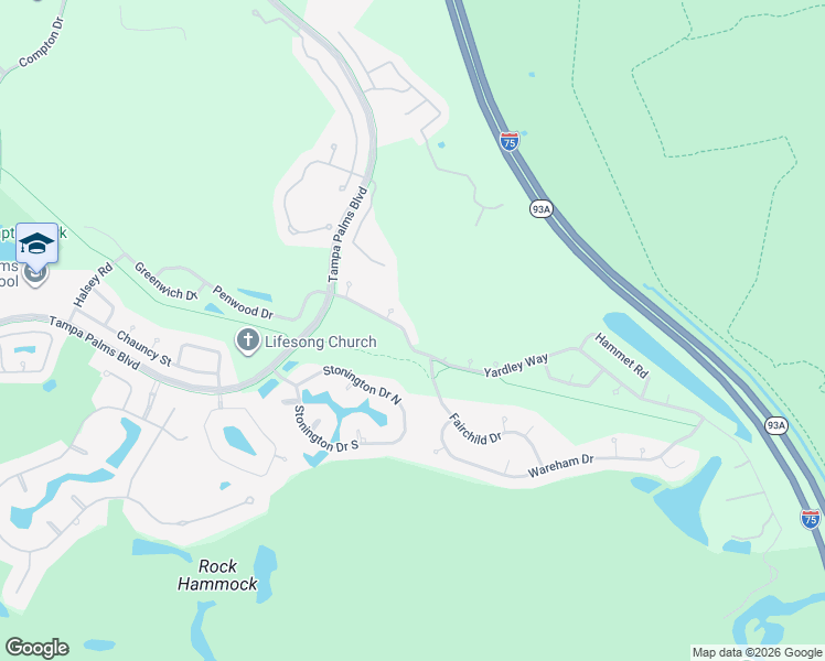 map of restaurants, bars, coffee shops, grocery stores, and more near 6708 Yardley Way in Tampa