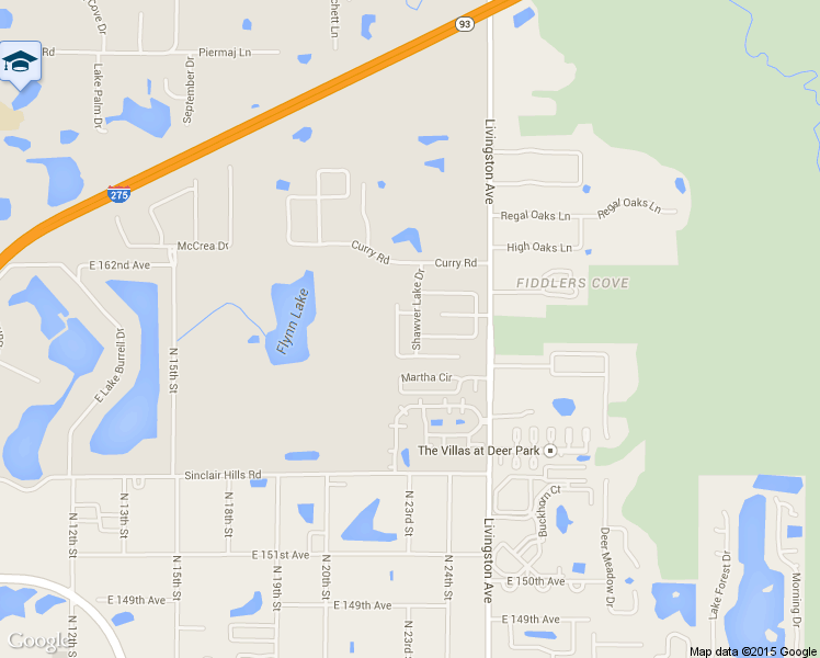 map of restaurants, bars, coffee shops, grocery stores, and more near 15910 Shawver Lake Drive in Lutz