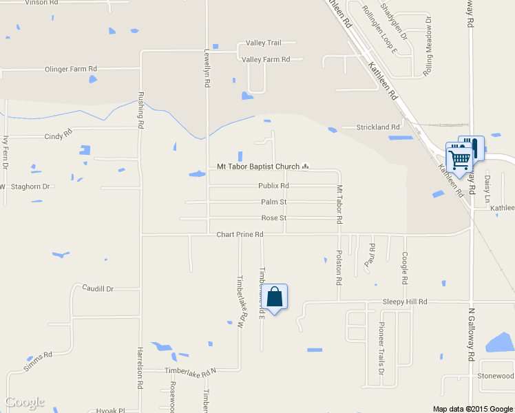map of restaurants, bars, coffee shops, grocery stores, and more near 3634 Palm Street in Lakeland
