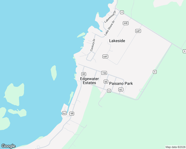 map of restaurants, bars, coffee shops, grocery stores, and more near in Edgewater Estates