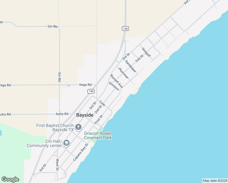 map of restaurants, bars, coffee shops, grocery stores, and more near in Bayside