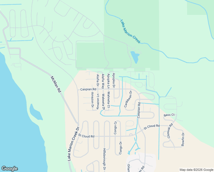 map of restaurants, bars, coffee shops, grocery stores, and more near 1201 Alafia Way in Poinciana