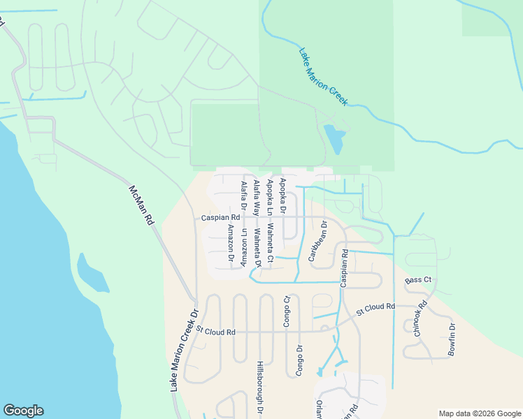 map of restaurants, bars, coffee shops, grocery stores, and more near 1201 Alafia Way in Poinciana