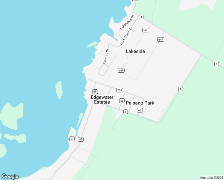 map of restaurants, bars, coffee shops, grocery stores, and more near in Edgewater-Paisano