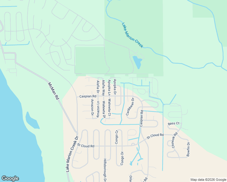 map of restaurants, bars, coffee shops, grocery stores, and more near 1200 Atlantic Court in Poinciana