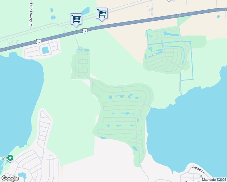 map of restaurants, bars, coffee shops, grocery stores, and more near 594 Century Drive in Winter Haven