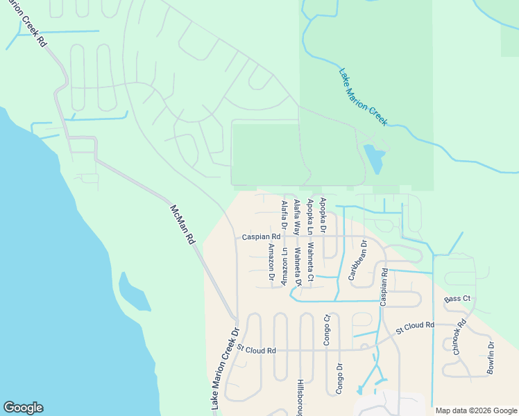 map of restaurants, bars, coffee shops, grocery stores, and more near 617 Alafia Place in Poinciana