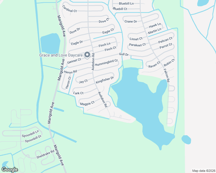 map of restaurants, bars, coffee shops, grocery stores, and more near 515 Magpie Lane in Poinciana