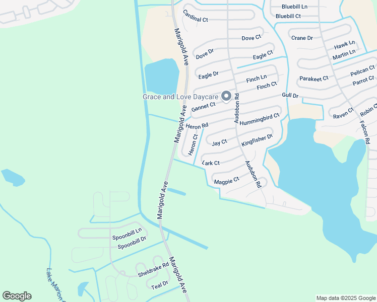 map of restaurants, bars, coffee shops, grocery stores, and more near 1035 Heron Court in Kissimmee