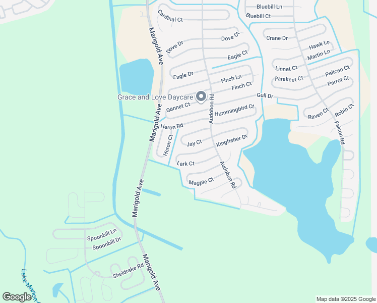 map of restaurants, bars, coffee shops, grocery stores, and more near 421 Lark Court in Kissimmee