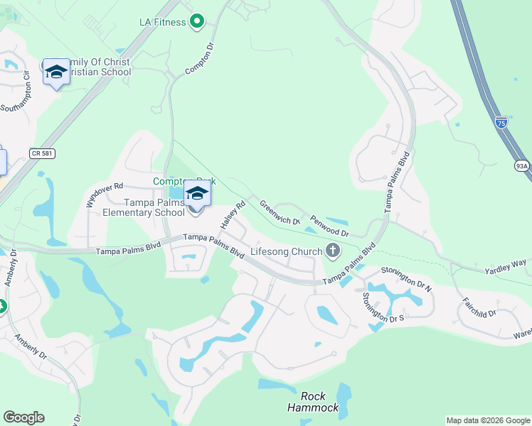 map of restaurants, bars, coffee shops, grocery stores, and more near 6227 Greenwich Drive in Tampa
